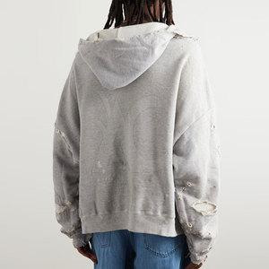 Sudadera con capucha de algodón mezclado con estilo para hombre, cómoda y casual, perfecta para moda urbana, para usar en capas y para el día a día. - Product Image 5