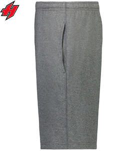 Hombres de alta calidad 100% algodón Terry Sweat Shorts desgastado bordado personalizado cordón liso teñido-Verano Casual sólido polar - Product Image 2