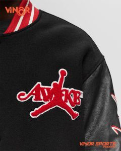 College Blank Embroidery Silk Bulk Wholesale Custom <b>Mens</b> <b>Varsity</b> Baseball <b>Bomber</b> Satin <b>Jacket</b> - Product Image 4