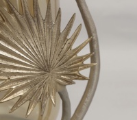 Porte-bougie éternel de style nordique en métal et verre pour la décoration de Noël, écologique et fait main