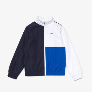 Survêtement Garçons Full Zipper Stand Collar Survêtement Color Block Football Survêtements à la mode Garçons Survêtement - Product Image 2