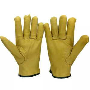 Gants de conducteur gants de sécurité en croûte de cuir de vache, gants de conducteur en cuir de chèvre en maximisant l'usure - Product Image 6