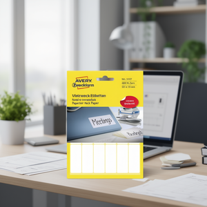 Etiquetas Universales Avery Zweckform 50 x 19 mm, Papel Blanco No Removible, 486 Etiquetas/Paquete, Papel de Oficina - Product Image 3