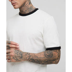 Nueva camiseta de peso pesado 100% algodón para hombre, camiseta informal lisa con cuello redondo y logotipo personalizado a la venta - Product Image 6