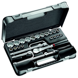 Assortiment de 30 douilles hexagonales de 1/2'' Usag dans un coffret ABS, pratique pour un usage quotidien - Product Image 2