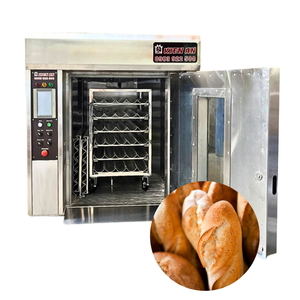 Four rotatif à 6 plateaux de haute qualité avec chariot Altuntop cuisson four à gaz à long pain 600Kg poids four boulangerie fabricant - Product Image 1