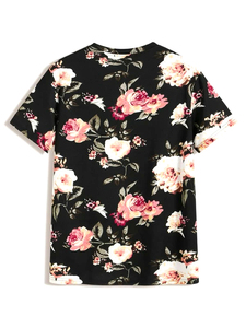 Camiseta con estampado de sublimación para mujer, playera 100% de poliéster con tacto suave, venta al por mayor - Product Image 5