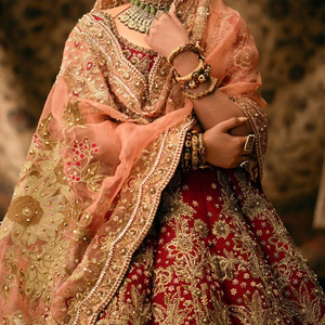 Vestido Lehenga nupcial de alta costura para novias pakistaníes, Lehenga de diseñador para novias, vestido para boda - Product Image 4
