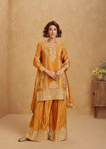 Neeta Creation Women's Silk Quick Dry Knee-Length Salwar Kameez for Parties Wholesale <b>Indian</b> & <b>Pakistani</b> <b>Clothing</b> - Product Image 3