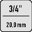 หัวบล็อกขันน็อต K 32 3/4" ขนาด 34 มม. ขนาดประแจ 56 มม. ความยาว GEDORE - Product Image 4