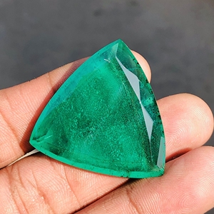 Nouvelle arrivée zambia ombre émeraude Doublet Quartz coupe Top qualité pierre précieuse en vrac taille calibrée pour la fabrication de bijoux - Product Image 3