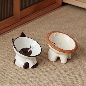 XINGYE Elevado Cerâmica Pet tigela Desgin Personalizado Cão e Gato forma animal pet <span class=keywords><strong>food</strong></span> tigelas e alimentadores em suporte - Product Image 6
