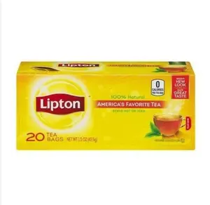 Премиальное качество без добавления консервантов и MSG Lipton желтая этикетка 100 чайный пакетик без конверта черный чай