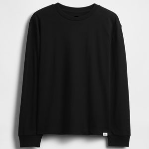 T-shirt à manches longues pour garçons de haute qualité, uni, sans marque, vente en gros, coton biologique durable, vêtements pour enfants - Product Image 4