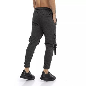 Venta al por mayor de alta calidad de ajuste regular bolsillos Cordón forro polar High Street Jogger Pantalones Hombres Algodón Tallas grandes Pantalones para correr - Product Image 5