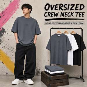เสื้อยืด320กรัมสุดเท่สำหรับผู้ชายเสื้อยืดผ้าฝ้าย100% ธรรมดา - Product Image 1