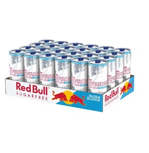 Red Bull Édition Printemps 2026 Sans Sucre Cerise-Sakura, Pack de 24 Canettes de 250ml avec Acide Citrique et Citrates de Sodium - Product Image 1