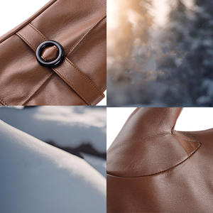 ถุงมือหนังแฟชั่นสำหรับผู้หญิง หนังคุณภาพสูง ผลิตตามสั่ง ใส่สบาย ใช้งานง่าย ผลิตภัณฑ์ถุงมือหนังแฟชั่น - Product Image 3