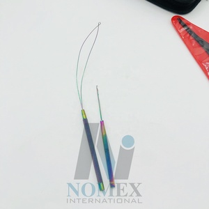 Alicates de acero inoxidable sólido multicolor personalizados, Herramienta de gancho y lazo para extensiones de cabello con embalaje personalizado - Product Image 3