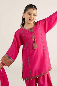 Verano niños Shalwar Kameez hecho a mano tradicional elegante cómodo desgaste de fiesta Casual traje diario - Product Image 2