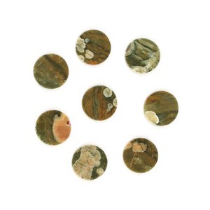 อัญมณีควอตซ์สีเขียวธรรมชาติ Ravab Gems ยอดขายดีที่สุด งานแฮนด์เมด ผิวเรียบ แบน ขนาดสั่งทำได้ ขัดเงาอย่างดี ขายส่งเครื่องประดับ - Product Image 1