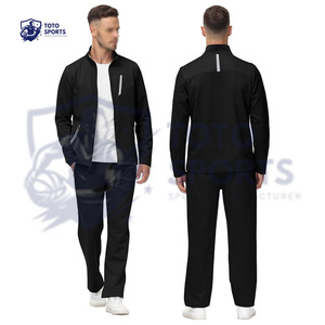 Conjunto Deportivo Ligero, Cómodo, Ajustado, Transpirable, del Mejor Proveedor, Chaqueta y Pantalones con Cremallera Personalizados para Hombre, para Todas las Temporadas - Product Image 3