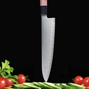 Cuchillo de cocina japonés profesional ultraafilado de acero damasco de cobre de primera calidad al por mayor cuchillo de Chef Tang Completo con mango G10 - Product Image 4