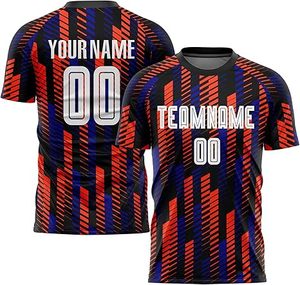 ชุดฟุตบอลผู้ใหญ่สไตล์ใหม่ ระดับมืออาชีพ ผลิตจากโพลีเอสเตอร์ 100% สีสันตามสั่ง คุณภาพพรีเมียม โลโก้สั่งทำได้ แห้งเร็ว ระบายอากาศได้ดี - Product Image 2