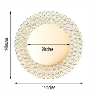 อุปกรณ์เสริมโต๊ะกลางโต๊ะแท่นชาร์จแผ่นสมบูรณ์แบบการตั้งค่าสถานที่ตกแต่งโต๊ะอันเดอร์เพลท - Product Image 2