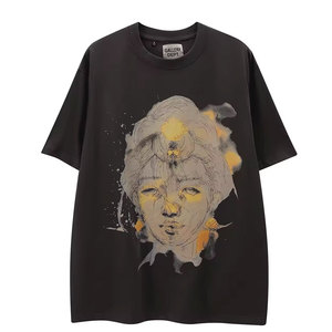 Vêtements pour hommes grande taille Tshirt Vintage Oversize Relaxed Fit Combed Cotton Oversize Blend Activewear T Shirt Men 2024 - Product Image 2