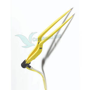 Fórceps curvos bipolares europeos personalizados de buena calidad 22 cm con fórceps en ángulo aislados de parada - Product Image 3