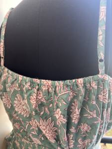 ชุดเดรสผ้าฝ้ายอินเดียปักลายดอกไม้เสื้อ100% ยาวสไตล์แมกซี่แบบลำลอง - Product Image 4