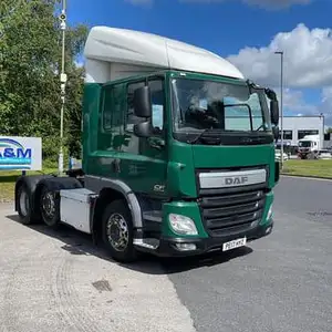 DAF CF 440 6X2 미들리프트 액슬 트랙터 사용