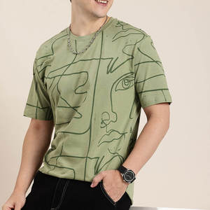 เสื้อยืดคอตตอน100% ของผู้ชายสินค้าออกใหม่เสื้อยืดคอกลมแบบคลาสสิกดีไซน์เพรียวบางสีล้วนปรับแต่งได้สำหรับฤดูร้อน - Product Image 3