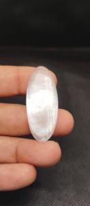 Natural White Selenite Worrystone Loose Gemstone Metaphysical Healing Crystal High Quality From India - Product Image 3