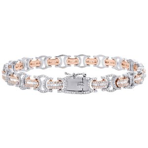À la mode De Luxe Moissanite Baguette Coupe Diamant En Argent S925 Nouveau Bracelet Pour Hommes Vêtements De Mariage - Product Image 2