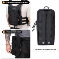 Pochette utilitaire tactique EDC Molle Domelco Group, organiseur d'outils respirant, sac ceinture, poche pour gadgets, camping en plein air, polyester