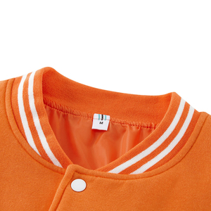 Chaqueta Bordada de Chenilla de Fabricación al por Mayor, Material 100% Felpa, Chaqueta Universitaria Ligera y Transpirable para Hombre - Product Image 5