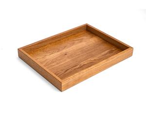 Bandeja de Madera Natural para Frutas de un Solo Nivel |   Laca Pulida |   Bandeja para Comida y Decoración Navideña - Product Image 4