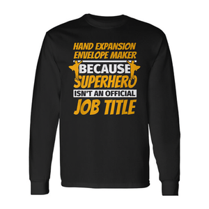 T-shirt à manches longues humoristique avec pochette extensible pour la création d'enveloppes – Catégorie promotionnelle - Product Image 2