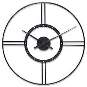Circulaire noir métal fer horloge murale luxe salon décoratif silencieux sommeil Quartz mouvement maison cadeau horloge - Product Image 6