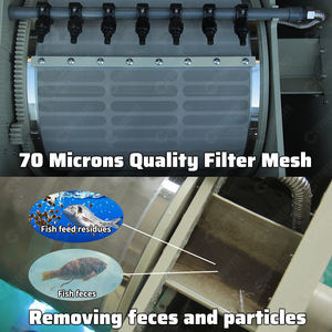 Cowater 30 T/hr Koi étang Filtration lampe UV K5 médias lit mobile tambour filtre combiner Filtration - Product Image 5