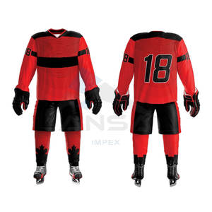 Conjunto de Jersey y Pantalones Cortos de Hockey sobre Hielo Hechos a Medida, Uniforme de Equipo Personalizado para Hombres y Jóvenes, Equipo de Práctica y Entrenamiento de Hockey sobre Hielo - Product Image 3