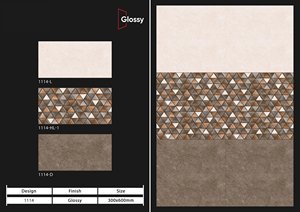 กระเบื้องเซรามิกเคลือบเงามันวาวขนาด300X600ดีไซน์ทันสมัยสำหรับห้องน้ำเนื้อแข็งสำหรับใช้ในอพาร์ทเม้นท์ - Product Image 6