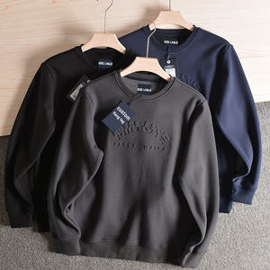 2024 Sudadera personalizada para hombre con logotipo en relieve 3D Sudadera con capucha de cuello redondo con manga larga teñida Lisa para invierno - Product Image 2