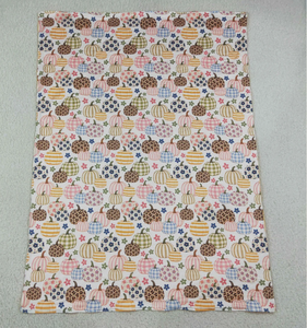 Baby Girls Flowers <b>Pumpkins</b> Fall <b>Blankets</b> - Product Image 6