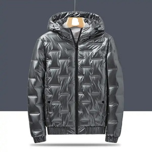 Blouson d'hiver matelassé pour homme, nouvelle conception, qualité supérieure, très chaud, col montant, à capuche, doublure en laine – Meilleures ventes - Product Image 5