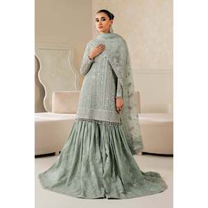 Elegant A-Line Mother of Bride Embroidered Chiffon <b>Dress</b> SF-4160 - Product Image 3