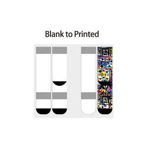 Calcetines lisos impresos en 3D con sublimación y logotipo personalizado, calcetines lisos con impresión digital, Diseña tu propio calcetín para hombres - Product Image 2