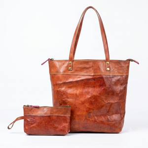 Women's Vintage <b>Patchwork</b> Handmade Tote <b>Bag</b> Shoulder <b>Bag</b> Closure Pouch ANA Madagascar Model ANA00100 Polyester Lining Daily - Product Image 2